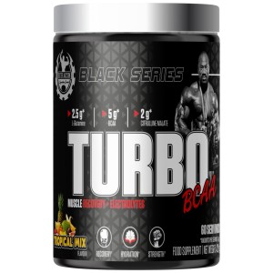 Black Series | Turbo BCAA Muscle Recovery & Electrolytes - Тропически Плодове 420 г | Dexter Jackson Signature Series