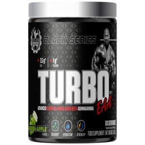 Black Series | Turbo EAA Powder ~ Essential Amino Acids with Taurine - Зелена ябълка 420 г | Dexter Jackson Signature Series