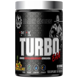 Black Series | Turbo EAA Powder ~ Essential Amino Acids with Taurine - Тропически Плодове 420 г | Dexter Jackson Signature Series