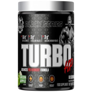 Black Series | Turbo HP Advanced Pre-Workout Formula - Зелена ябълка 300 г | Dexter Jackson Signature Series