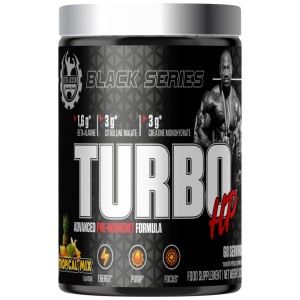 Black Series | Turbo HP Advanced Pre-Workout Formula - Тропически Плодове 300 г | Dexter Jackson Signature Series