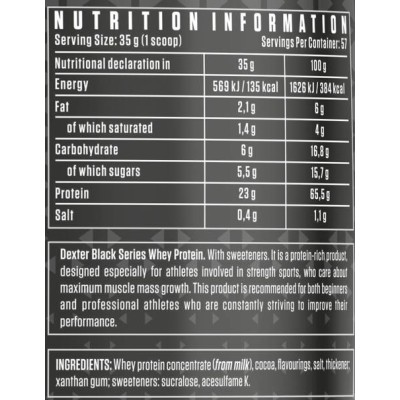 Black Series | Whey Protein - Неаполитански сладолед 1995 г | Dexter Jackson Signature Series