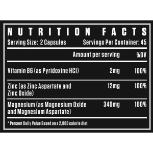 Black Series | Zinc & Magnesium Supreme - ZMA - 90 капсули | Dexter Jackson Signature Series