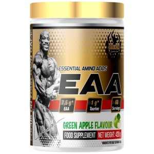 Gold Series | EAA Powder ~ Essential Amino Acids + Taurine - Зелена ябълка 420 г | Dexter Jackson Signature Series