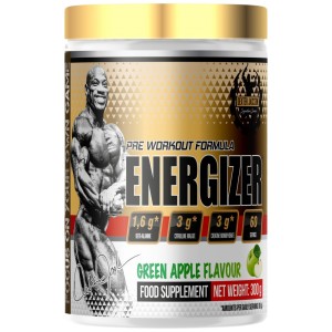 Gold Series | Energizer Pre-Workout Formula - Зелена ябълка 300 г | Dexter Jackson Signature Series Gold Series | Energizer Pre-Workout Formula - Зелена ябълка 300 г | Dexter Jackson Signature Series