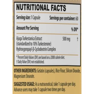 Gold Series | Turkesterone 500 mg - 60 капсули | Dexter Jackson Signature Series