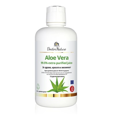 Aloe Vera 99.5% Extra Puriflied Juice 1000 мл | Doctor Nature