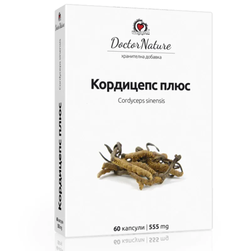 Cordyceps + 555 мг 60 капсули | Doctor Nature Cordyceps + 555 мг 60 капсули | Doctor Nature
