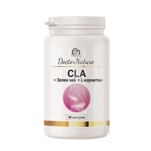 CLA + Зелен чай + L-карнитин 90 капсули | Doctor Nature CLA + Зелен чай + L-карнитин 90 капсули | Doctor Nature
