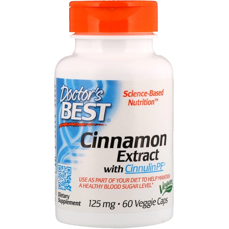Cinnamon Extract With Cinnulin 125 мг 60 веге капсули | Doctor's Best