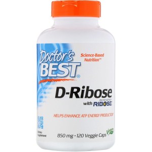 D-Ribose With Bioenergy Ribose 850 мг 120 веге капсули | Doctor's Best D-Ribose With Bioenergy Ribose 850 мг 120 веге капсули | Doctor's Best