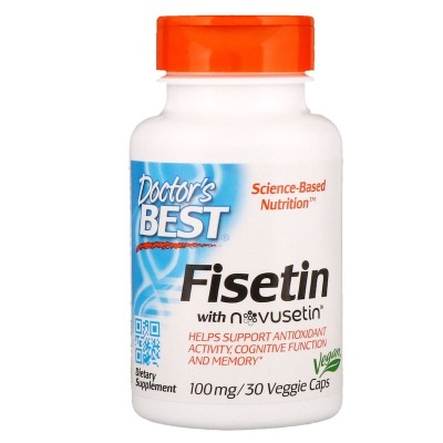 Fisetin with Novusetin 100 мг 30 веге капсули | Doctor's Best Fisetin with Novusetin 100 мг 30 веге капсули | Doctor's Best
