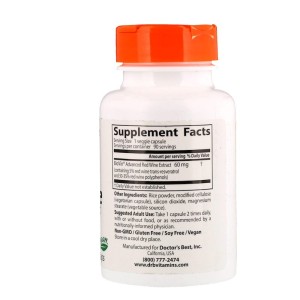 French Red Wine Extract 60 мг 90 веге капсули | Doctor's Best 