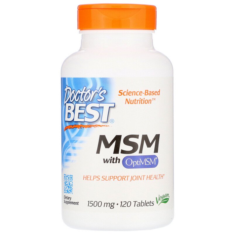 MSM With OptiMSM 1500 мг 120 таблетки | Doctor's Best 