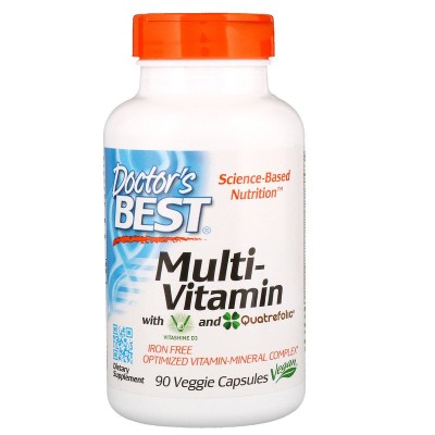 Multi-Vitamin 90 веге капсули | Doctors Best Подобрява имунния статус Бори се с активните форми на кислород Подпомага сърцето и съдовете Против атеросклероза и тромбози Спомага обмена на веществата Multi-Vitamin 90 веге капсули | Doctors Best Подобрява им