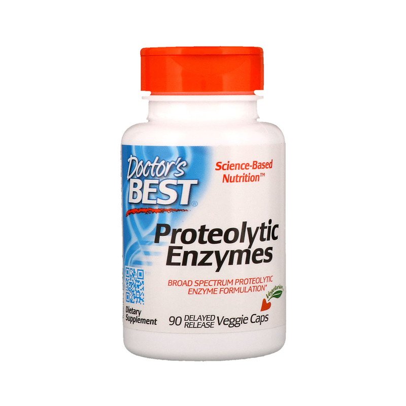 Proteolytic Enzymes 90 веге капсули със забавено освобождаване | Doctor's Best