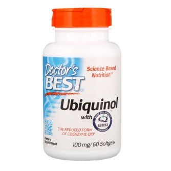 Best Ubiquinol CoQH 100 mg 60 Softgels | Doctors Best Увеличава синтеза и използване на АТФ Съдържа редуцирана форма на коензим Q10 Увеличава енергията и намалява умората Поддържа структурата на клетъ Best Ubiquinol CoQH 100 mg 60 Softgels | Doctors Best 