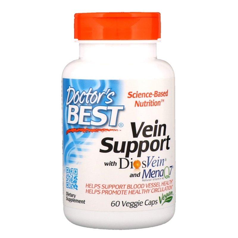 Vein Support with DiosVein and MenaQ7 60 веге капсули | Doctor's Best