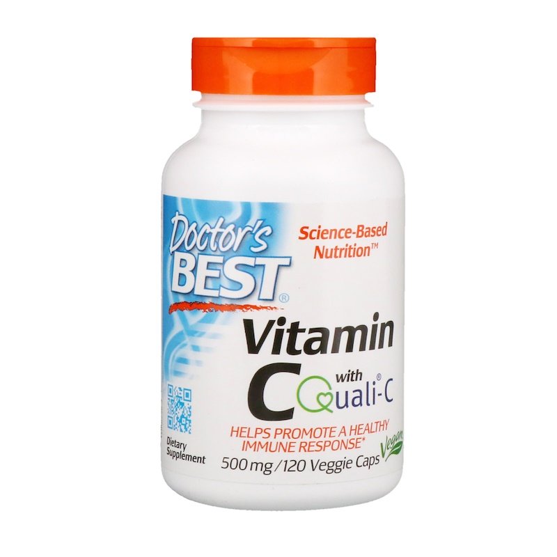 Vitamin C with Quali-C 500 мг 120 веге капсули | Doctor's Best