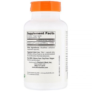 Vitamin C with Q-C 1000 мг 120 веге капсули | Doctor's Best