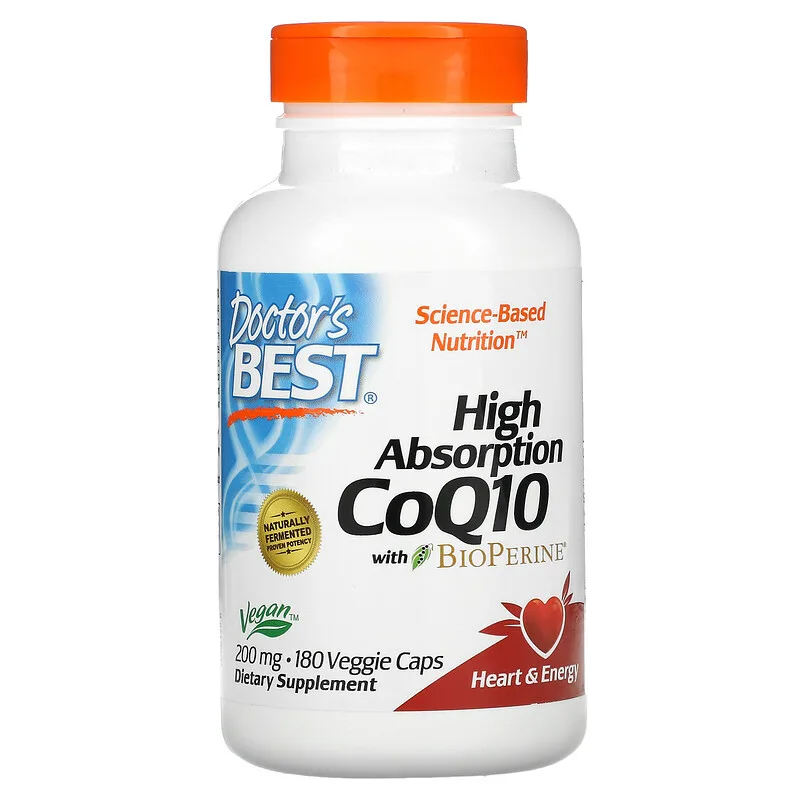CoQ10 with BioPerine 200 мг 180 веге капсули | Doctor's Best