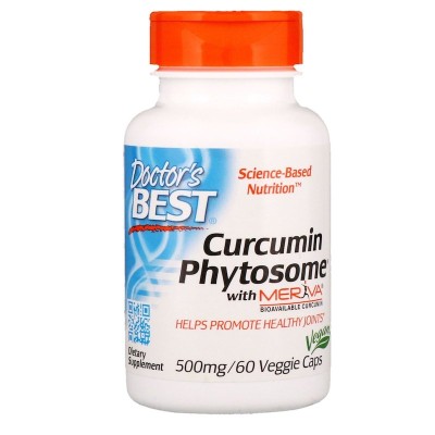 Curcumin Phytosome Meriva 500 мг 60/180 веге капсули | Doctors Best Силен антиоксидант Забавя процесите на стареене Спомага обмяната на веществата Има функция на имуностимулатор Подобря Curcumin Phytosome Meriva 500 мг 60/180 веге капсули | Doctors Best С