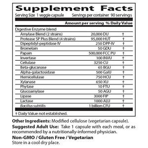 Digestive Enzymes 90 вегетариански капсули | Doctor's Best