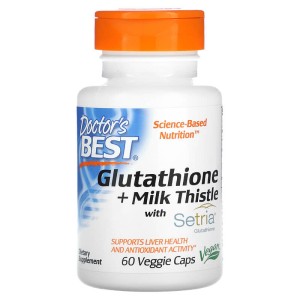 Glutathione + Milk Thistle 60 веге капсули | Doctor's Best