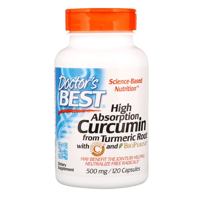 Куркумин Комплекс + Пиперин 500 мг 120 капсули | Doctor's Best