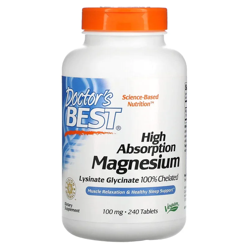 High Absorption Magnesium 100% Chelated 240 таблетки | Doctors best High Absorption Magnesium 100% Chelated 240 таблетки | Doctors bestПодпомага сърдечно-съдовата система
Помага при стрес, депресия, безсъние
Премахва спазмите и мускулните болки High Absorption Magnesium 100% Chelated 240 таблетки | Doctors best Подпомага сърдечно-съдовата система Помага при стрес, депресия, безсъние Премахва спазмите и мускулните болки Подпомага здравословни High Absorption Magnesium 100% Chelated 240 таблетки |