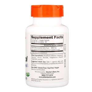 High Potency Trans-Resveratrol 600 мг 60 веге капсули | Doctor's Best