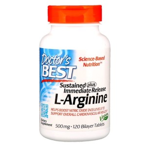 L-Arginine 500 мг 120 таблетки | Doctor's Best L-Arginine 500 мг 120 таблетки | Doctor's Best