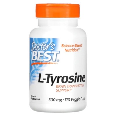Best L-Tyrosine 500 mg 120 Veggie Caps | Doctor's Best Best L-Tyrosine 500 mg 120 Veggie Caps | Doctor's Best