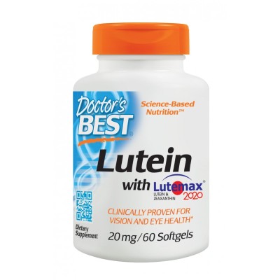 Lutein With Lutemax 20 мг 60 гел-капсули | Doctors Best За по-голяма яснота на зрението Подобрява здравето на очите Съхранява целостта на ретината Защитава очите от вредните слънчеви лъчи Намалява Lutein With Lutemax 20 мг 60 гел-капсули | Doctors Best За