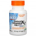 MK-7 Натурален Витамин K2 100 мкг 60 веге капсули | Doctor's Best