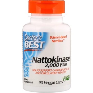 Натокиназа (Nattokinase) 2000 FUs 90 веге капсули | Doctor's Best