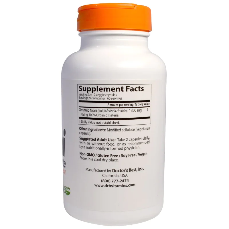 Noni Concentrate 650 mg 120 Veggie Caps I Doctors Best Noni Concentrate 650 mg 120 Veggie Caps I Doctor`s BestУвеличава защитата на тялото срещу инфекциозни проблеми
Повишава активността и трудоспособността
Повишава паметта, вниманието, концент Noni Concentrate 650 mg 120 Veggie Caps I Doctor`s Best Увеличава защитата на тялото срещу инфекциозни проблеми Повишава активността и трудоспособността Повишава паметта, вниманието, концентрацията Има ант Noni Concentrate 650 mg 120 Veggie Caps I Doctor`