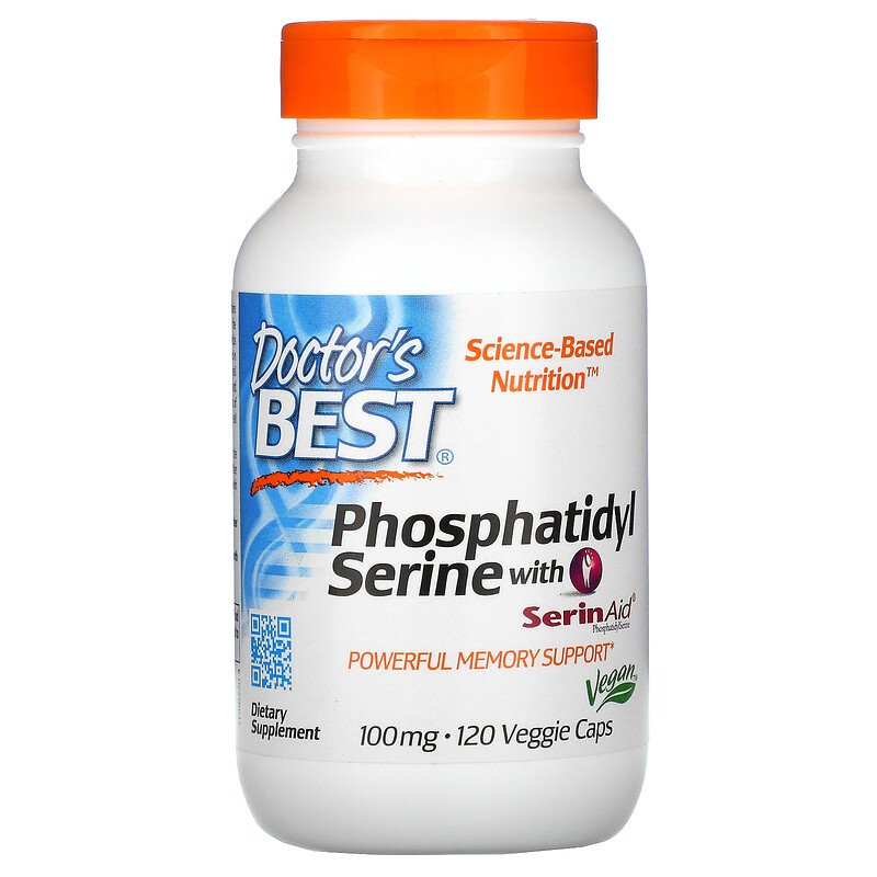 Phosphatidylserine with SerinAid 100 мг 120 веге капсули | Doctor's Best