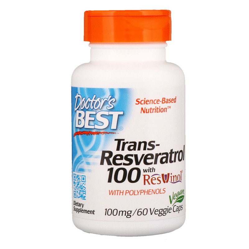 Trans-Resveratrol 100 мг 60 веге капсули | Doctor's Best