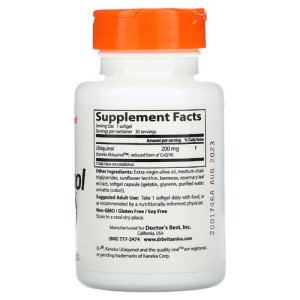 Ubiquinol with Kaneka 200 мг 30 гел-капсули | Doctor's Best