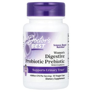 Women's Digestive Probiotic Prebiotic 30 веге капсули | Doctor's Best Women's Digestive Probiotic Prebiotic 30 веге капсули | Doctor's Best