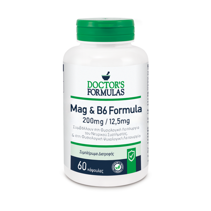 Mag + B6 Formula 60 капсули | Doctor's Formulas