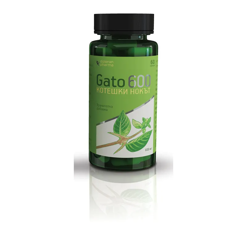 Gato 600 - Котешки Нокът 600 мг 60 капсули | Doleran Pharma