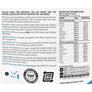 Micellar Casein Slow-Release Protein - Неовкусен 907 гр | Dorian Yates Nutrition