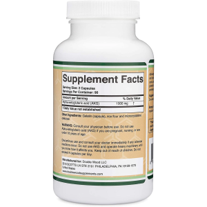 AKG (Alpha Ketoglutaric Acid) 500 мг 180 капсули | Double Wood AKG (Alpha Ketoglutaric Acid) 500 мг 180 капсули | Double Wood