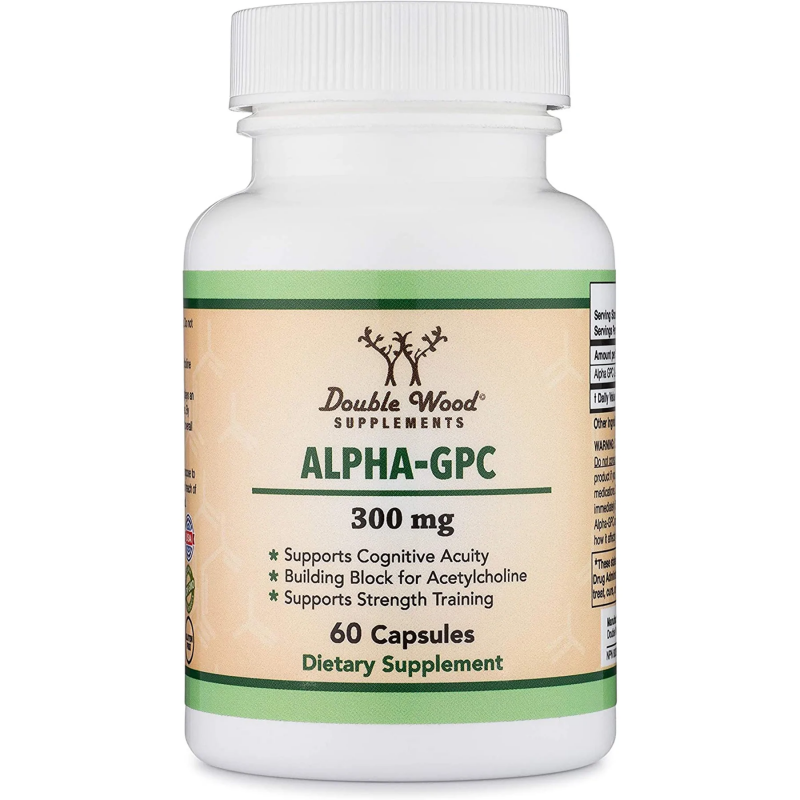 Alpha-GPC 300 мг 60 капсули | Double Wood