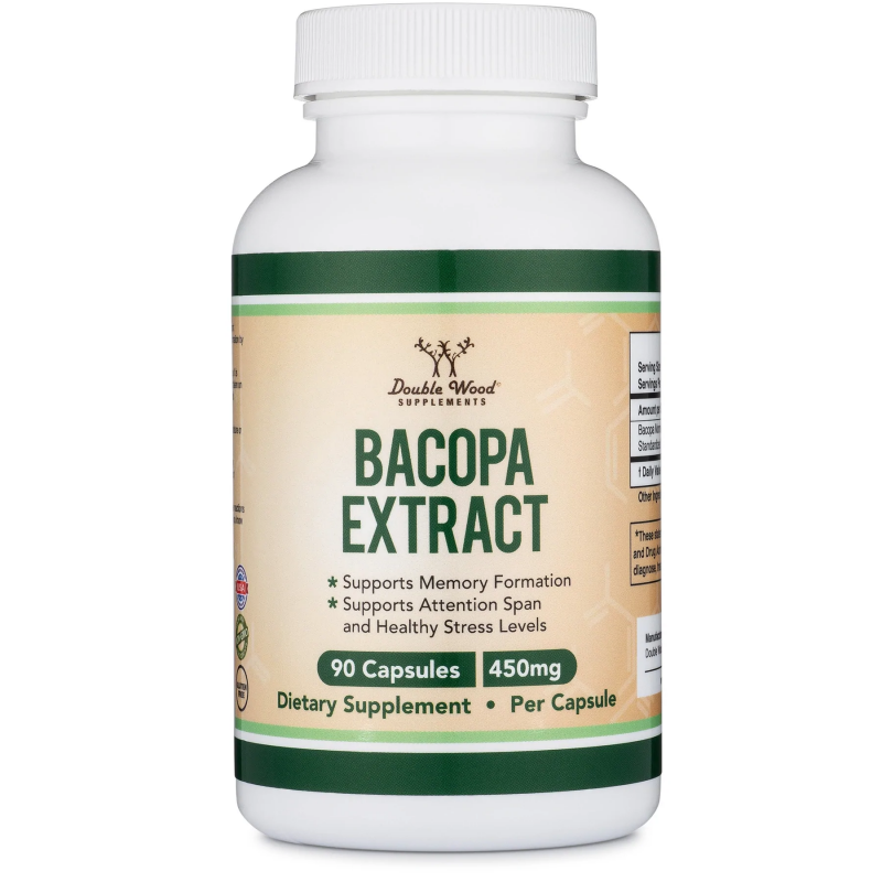 Bacopa Extract 450 мг 90 капсули | Double Wood
