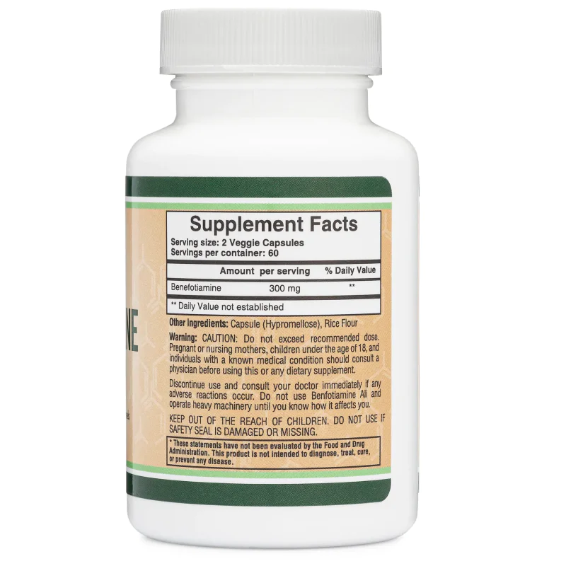 Benfotiamine 150 мг 120 капсули | Double Wood Benfotiamine 150 мг 120 капсули | Double WoodПомага за поддържане на здравословни нива на кръвната глюкоза
Компенсира дефицита на витамин В1 (тиамин)
Нормализира метаболизма на въглехидратите
Подп Benfotiamine 150 мг 120 капсули | Double Wood Помага за поддържане на здравословни нива на кръвната глюкоза Компенсира дефицита на витамин В1 (тиамин) Нормализира метаболизма на въглехидратите Подпомага въ Benfotiamine 150 мг 120 капсули | Double Wood Пом