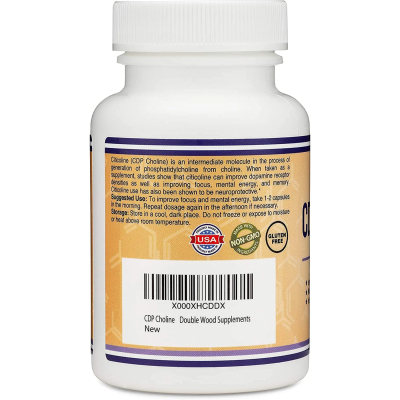 CDP Choline (Citicoline) 300 мг 60 капсули | Double Wood Подобрява когнитивната функция Поддържа работната памет, мотивацията и способността за решаване на проблеми Повишава концентрацията Допринася за нор CDP Choline (Citicoline) 300 мг 60 капсули | Doub