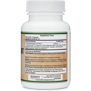 Citrus Bergamot Extract 500 мг 60 капсули | Double Wood